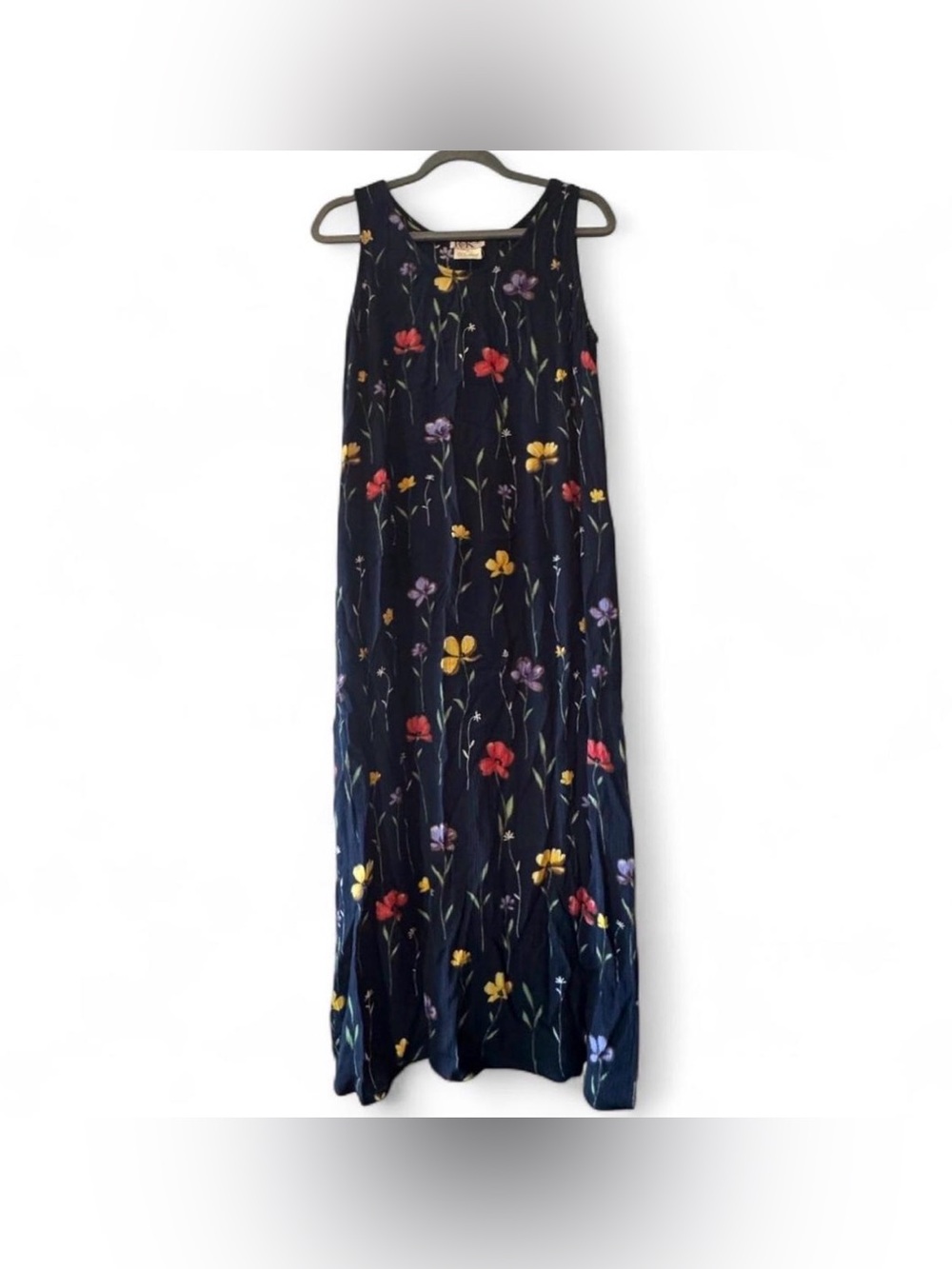 Vtg floral midi dress